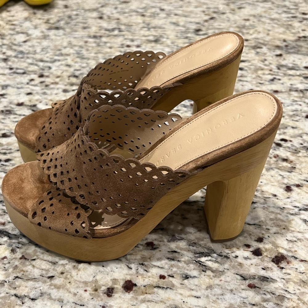 Veronica beard like new wedge platforms. Worn twice inside only. Comes with box